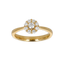 Anello Oro Giallo 18K con Centrale di Diamanti