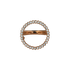 Anello nuda cerchio con diamanti Ob e Oro rosa 18K
