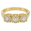 Anello trilogy mirage oro giallo 18K con diamanti da 0.26 a 0.95 ct
