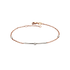 Bracciale Semirigido Oro Rosa/Bianco 18K con Diamanti