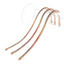 Bracciali oro rosa 18K con zaffiri multicolor da 2.50 a 6.70 ct