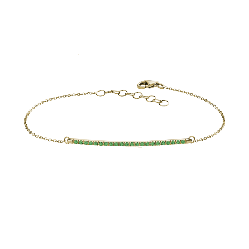 Bracciale Oro Giallo 18K con Smeraldi