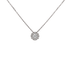 Ciondolo oro bianco 18K con diamante centrale pavè da 0.22 a 0.36 ct