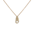 Ciondolo oro giallo 18K con diamanti groumette