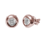 Orecchini luce cipollina oro rosa 18K con BT da 0.04 a 0.40 ct