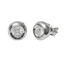 Orecchini luce cipollina oro bianco 18K con BT 0.04 a 0.40 ct