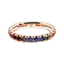 Fedina Giro Oro rosa 18K con Zaffiri Multicolor da 1.00 a 2.00 ct