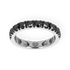 Fedina oro bianco 18K con diamanti neri con punte brunite da 0.20 a 1.40 ct