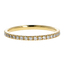 Fedina Oro Giallo 18K con Diamanti Bianchi