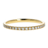 Fedina Oro Giallo 18K con Diamanti Bianchi