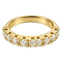 Veretta 9 pietre oro giallo 18K con diamanti da 0.10 a 1.20 ct