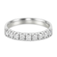 Veretta 9 pietre oro bianco 18K con diamanti da 0.10 a 1.20 ct