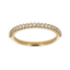 Fedina mezza veretta in Oro Giallo 18K con Diamanti da 0.25 a 1.15 ct