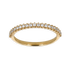 Fedina mezza veretta in Oro Giallo 18K con Diamanti da 0.25 a 1.15 ct