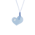 Ciondolo “Cuore” Blu con Diamante Incastonato