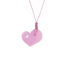 Ciondolo “Cuore” Rosa con Diamante Incastonato