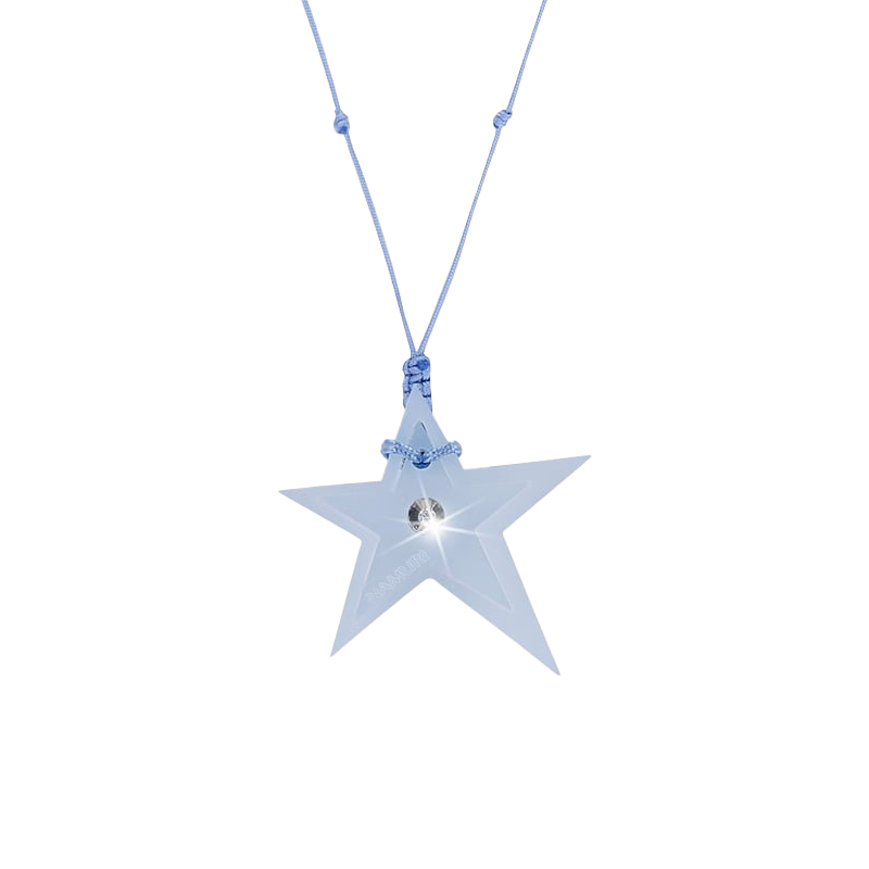 Ciondolo “Stella” Blu con Diamante Incastonato