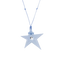 Ciondolo “Stella” Blu con Diamante Incastonato