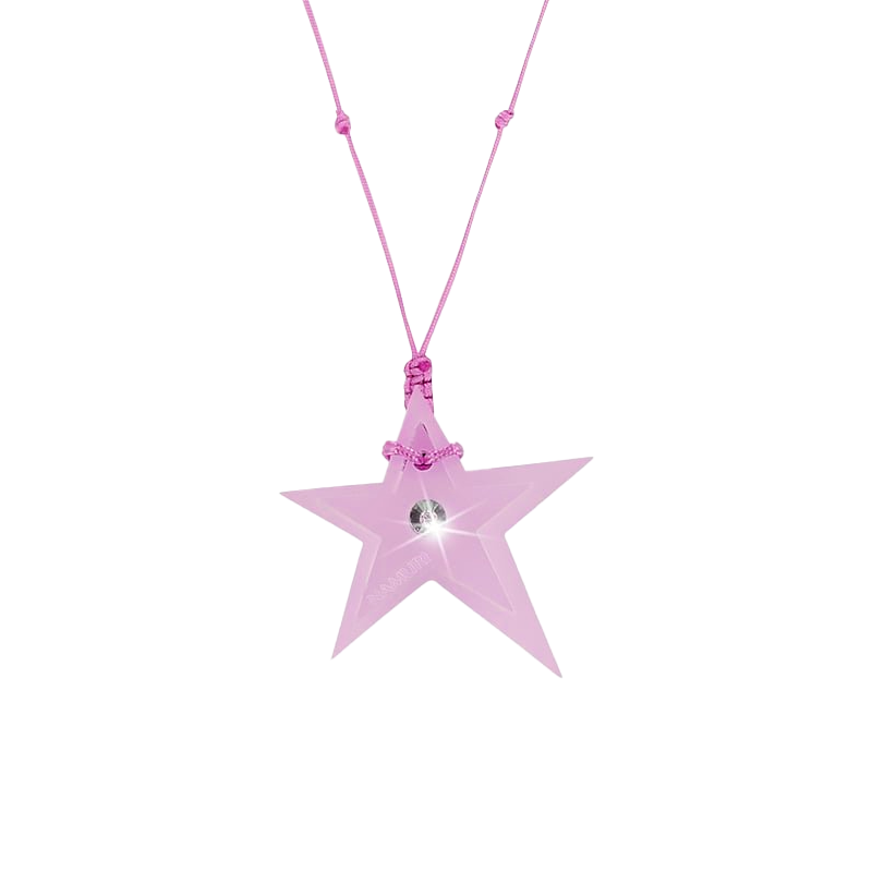 Ciondolo “Stella” Rosa con Diamante Incastonato