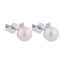 Orecchini Oro bianco 18K con Perle e Diamanti da 0.02 a 0.06 ct