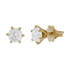 Orecchini sei griffe oro giallo 18K con diamanti da 0.60 a 2.00 ct