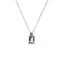 Pendente Oro bianco 18K con Diamanti Acquamarina da 1.00 a 1.45 ct