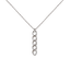 Pendente groumette oro bianco 18K con diamanti full pavè da 0.12 a 0.68 ct
