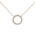 Pendente nuda mezza veretta con diamanti in ob e oro rosa 18K