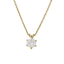 Pendente sei griffe oro giallo 18K con diamanti da 0.30 a 1.00 ct