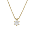 Pendente sei griffe oro giallo 18K con diamanti da 0.30 a 1.00 ct