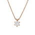 Pendente sei griffe oro rosa 18K con diamanti da 0.30 a 1.00 ct