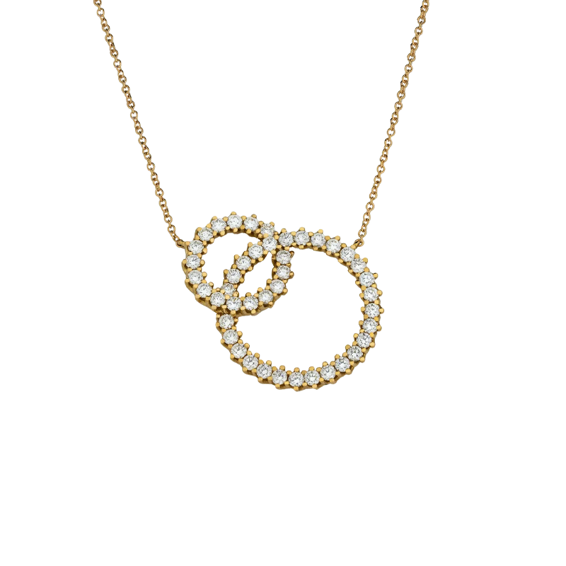 Ciondolo in oro giallo 18K con diamanti