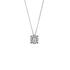 Pendente grande oro bianco 18K con diamanti con centrale oval cut