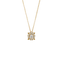 Pendente grande oro giallo 18K con diamanti con centrale oval cut