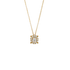 Pendente grande oro giallo 18K con diamanti con centrale oval cut
