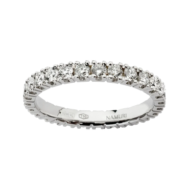 Fedina Oro bianco 18K con diamanti da 1.15 a 1.35 ct