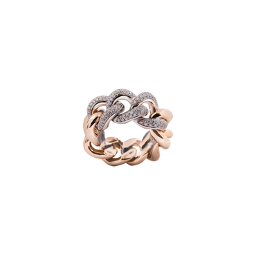 Anello oro rosa 18K con diamanti da 0.64 a 0.97 ct