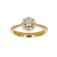 Anello Oro Giallo 18K con Centrale di Diamanti