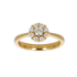 Anello Oro Giallo 18K con Centrale di Diamanti