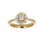 Anello Oro Giallo 18K con Centrale di Diamanti
