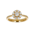 Anello Oro Giallo 18K con Centrale di Diamanti