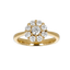 Anello Oro Giallo 18K con Centrale di Diamanti