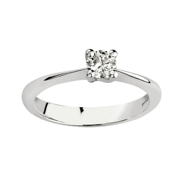 Anello oro bianco 18K con diamanti da 0.02 a 0.73 ct