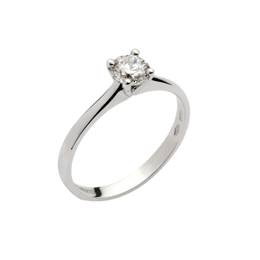 Anello oro bianco 18K con diamanti da 0.27 a 0.73 ct