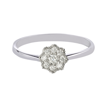 Anello Oro bianco 18K con Diamanti