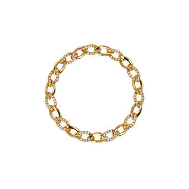 Bracciale in oro giallo 18K con Diamanti