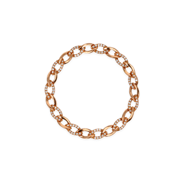 Bracciale in oro rosa 18K con Diamanti