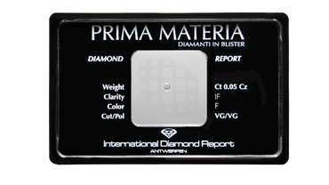 1 diamante in blister F - IF da 0.02 a 0.25 ct