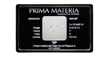 3 diamanti in blister G - IF da 0.06 a 0.75 ct