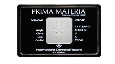 5 diamanti in blister G - IF da 0.10 a 1.00 ct